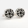 3309 R Large Round "Jewel" Cufflinks - Image 4