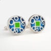 3309 R Large Round "Jewel" Cufflinks - Image 3