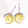 3371 B Round "Wave" French Wire Earrings - Image 2