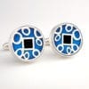 3309 R Large Round "Jewel" Cufflinks - Image 5