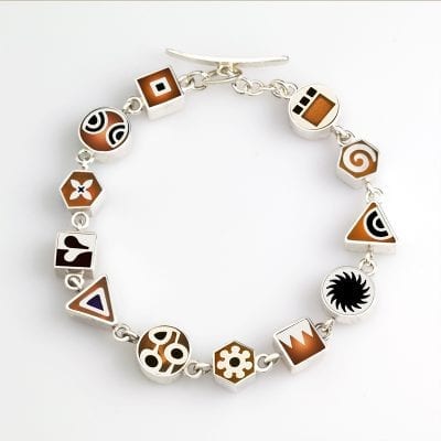3575 Mini Square Charm Bracelet