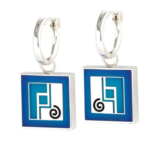 3044 B Large Art Deco Charm earrings - Image 2