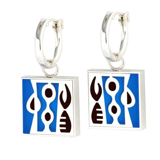 3044 Z Large Tribal Reversible Charm earrings - Image 3