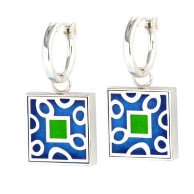 3044 R Large Art Deco Charm earrings