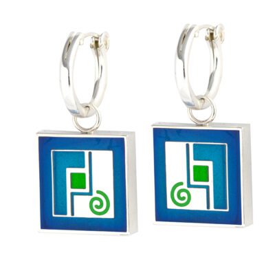 3044 B Large Art Deco Charm earrings