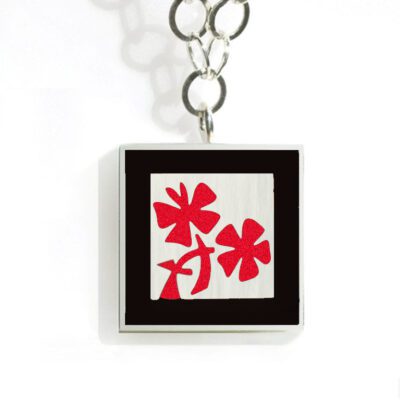 3268 J Medium Square "Garden" pendant